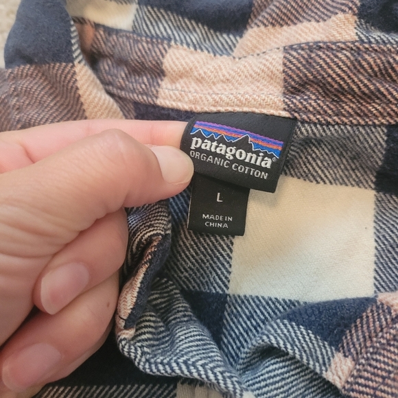 Patagonia Youth Button Up Organic Cotton Flannel Shirt Size Large - Picture 4 of 8